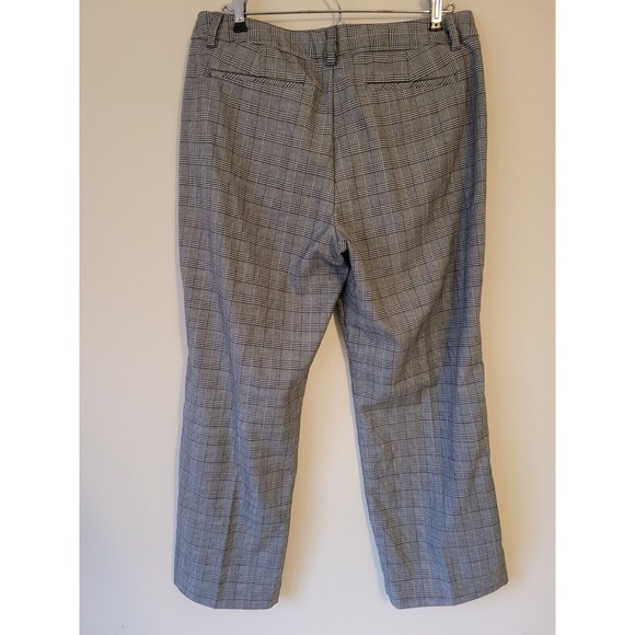 Lands End Womens Plaid Trouser Leg Pants Fit 2 Size 10P - Picture 4 of 9